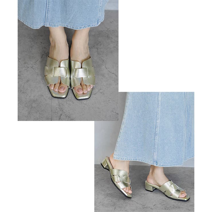日本製 カットワークミュールサンダル 痛くない 柔らかい | SHOE FANTASY | 詳細画像30 