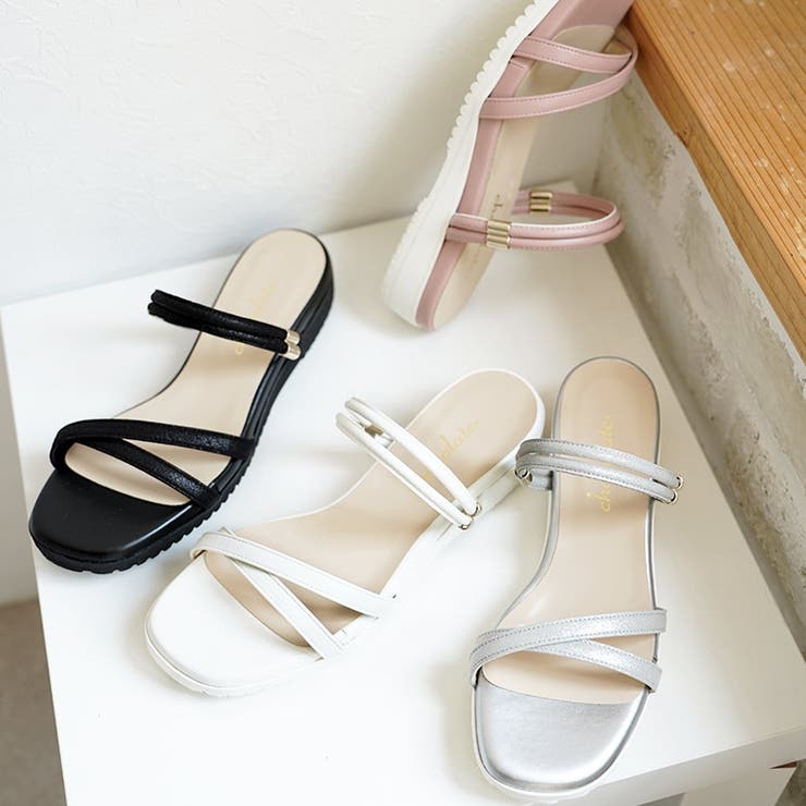 日本製 カジュアル 2way ベルト サンダル ローヒール ぺたんこ | SHOE FANTASY | 詳細画像18 