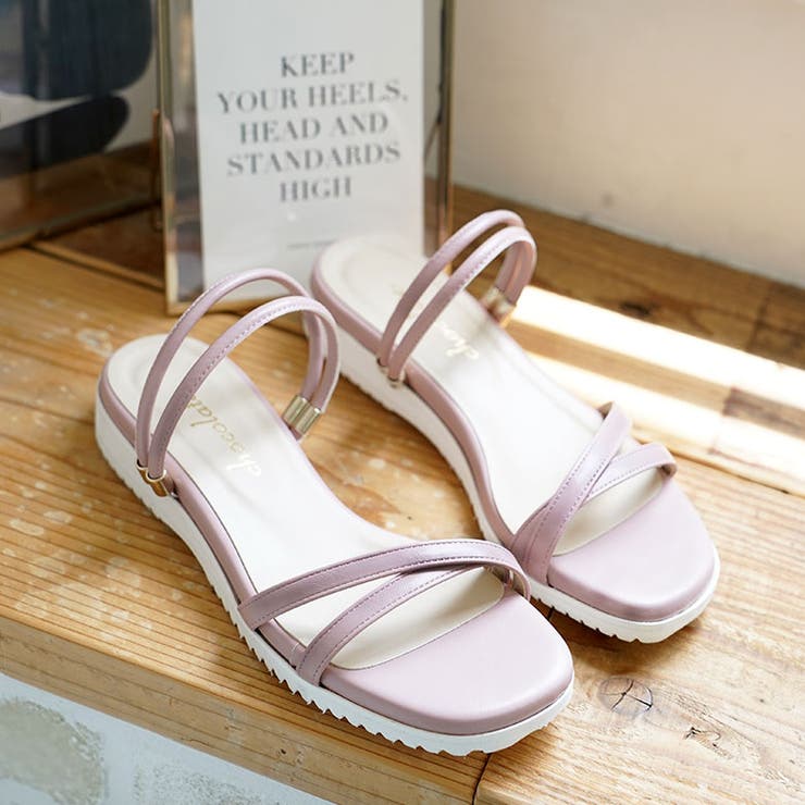 日本製 カジュアル 2way ベルト サンダル ローヒール ぺたんこ | SHOE FANTASY | 詳細画像50 