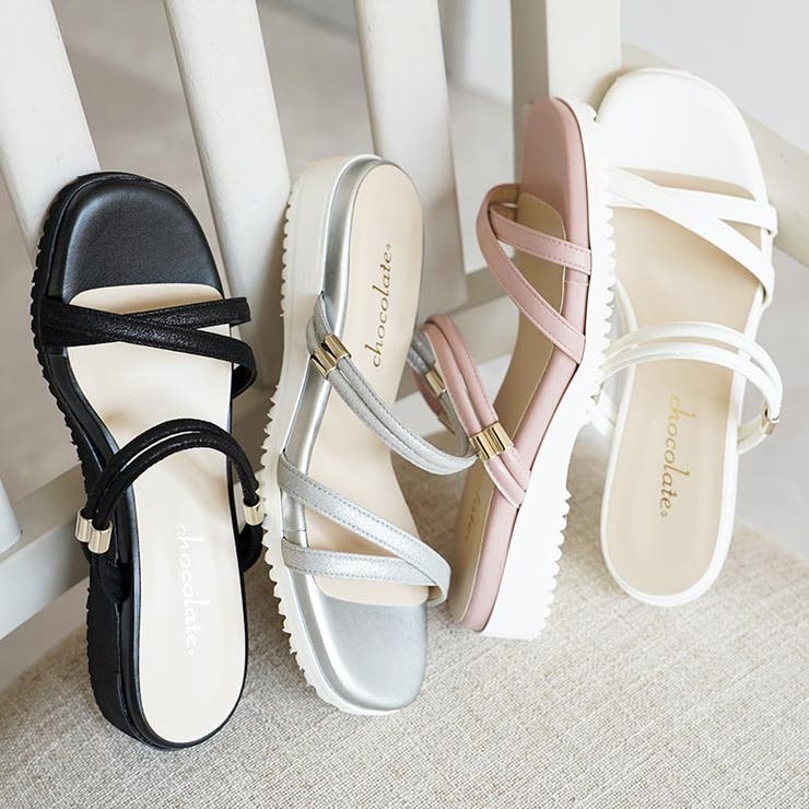 日本製 カジュアル 2way ベルト サンダル ローヒール ぺたんこ | SHOE FANTASY | 詳細画像19 