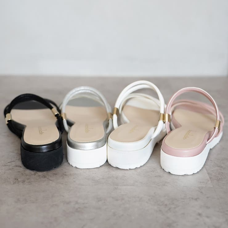日本製 カジュアル 2way ベルト サンダル ローヒール ぺたんこ | SHOE FANTASY | 詳細画像20 