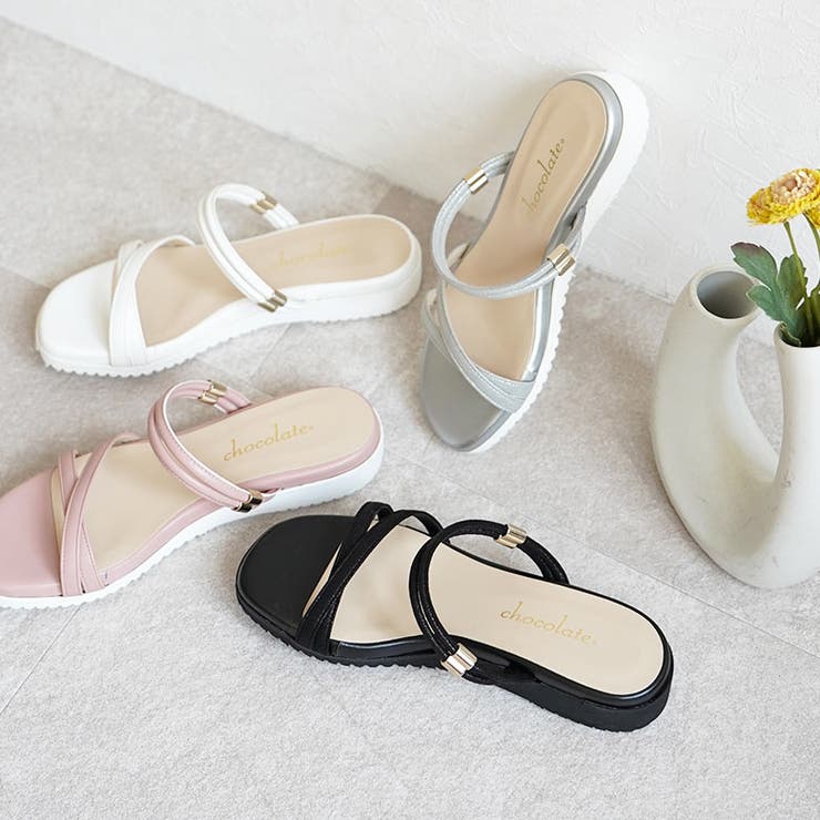 日本製 カジュアル 2way ベルト サンダル ローヒール ぺたんこ | SHOE FANTASY | 詳細画像23 