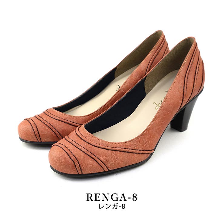 renga-8 | 日本製 シンプルステッチパンプス 結婚式 | SHOE FANTASY