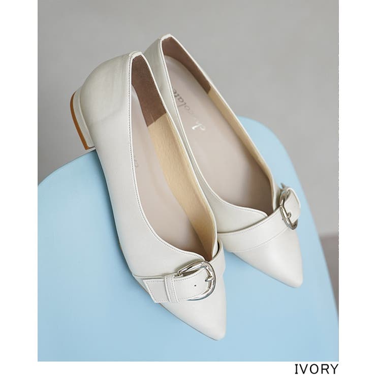 日本製 ポインテッドトゥ バックル レインパンプス 晴雨兼用 | SHOE FANTASY | 詳細画像32 