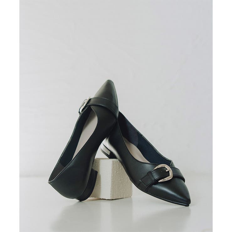日本製 ポインテッドトゥ バックル レインパンプス 晴雨兼用 | SHOE FANTASY | 詳細画像11 