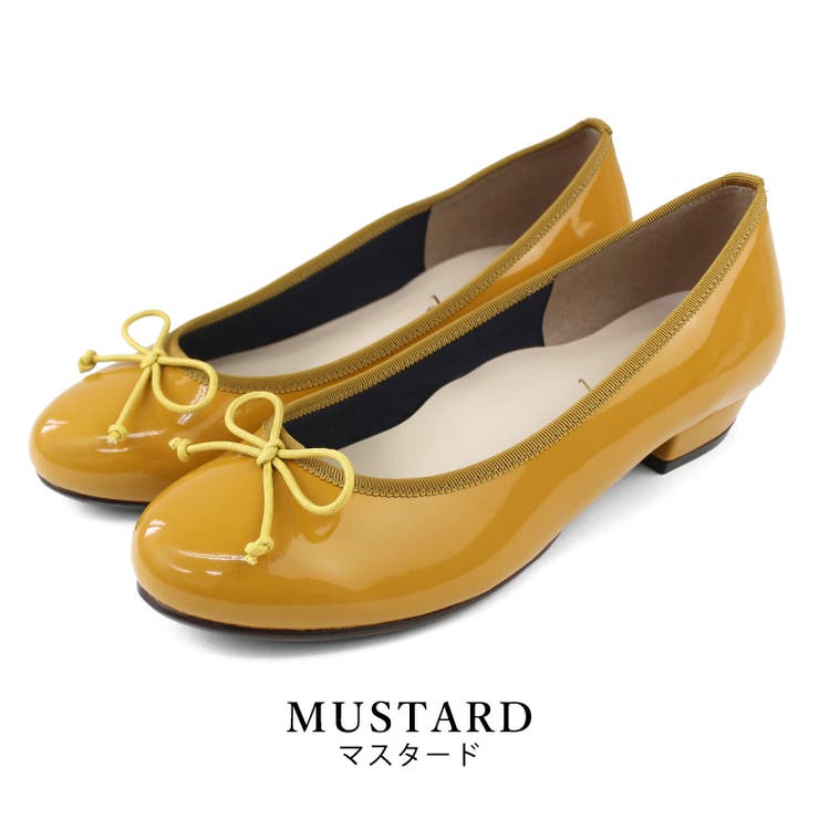 mustard | 日本製 リボン バレエシューズ | SHOE FANTASY