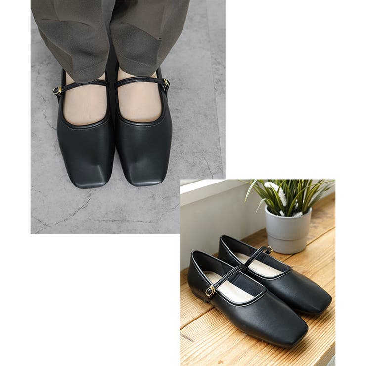 日本製 スクエアトゥ メリージェーン レインパンプス 晴雨兼用 | SHOE FANTASY | 詳細画像24 