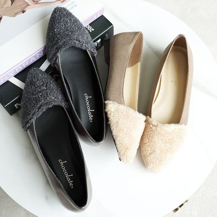 日本製 ポインテッドトゥ ファー | SHOE FANTASY | 詳細画像16 