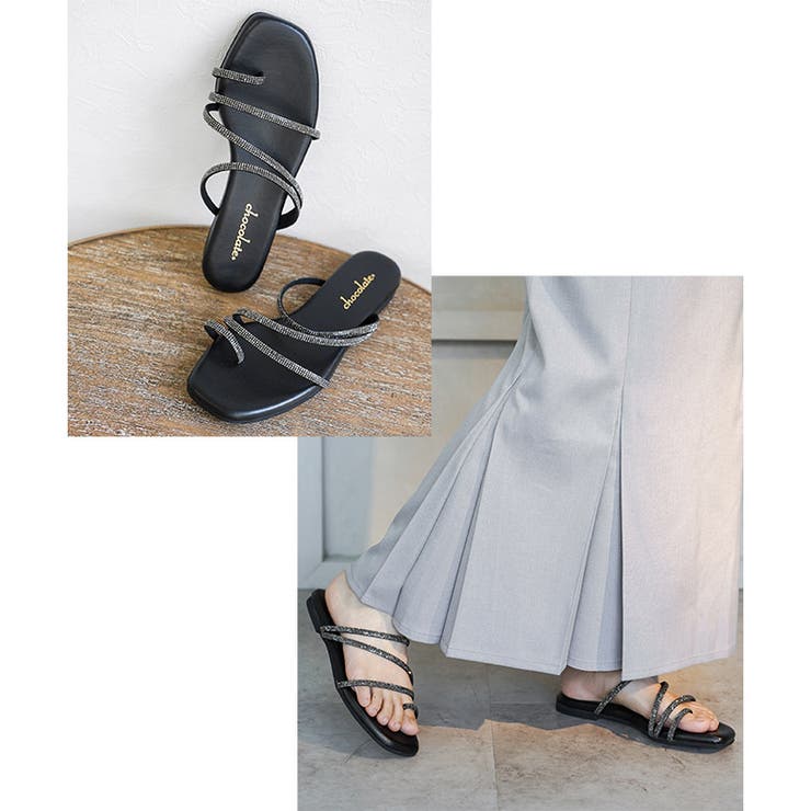 日本製 ビジューバンド ストラップサンダル ビーチサンダル ビーサン | SHOE FANTASY | 詳細画像15 