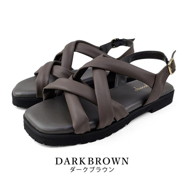 darkbrown | 日本製 チューブベルト メッシュサンダル | SHOE FANTASY