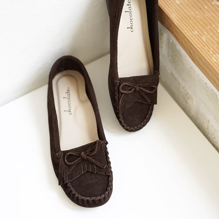 日本製 本革 モカシンシューズ 柔らかい ローヒール ぺたんこ フリンジ | SHOE FANTASY | 詳細画像23 