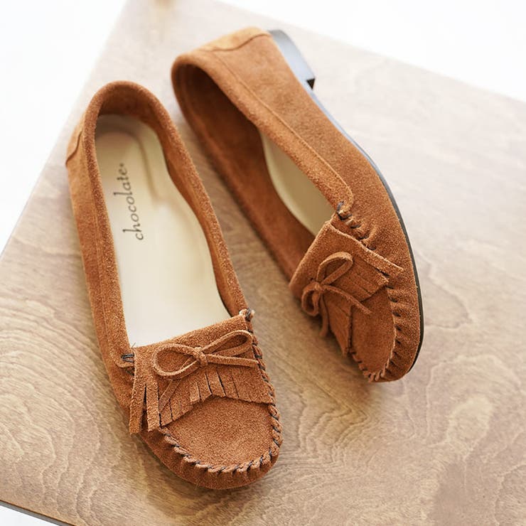 日本製 本革 モカシンシューズ 柔らかい ローヒール ぺたんこ フリンジ | SHOE FANTASY | 詳細画像28 