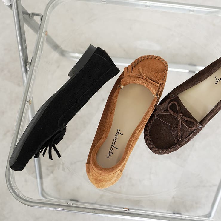 日本製 本革 モカシンシューズ 柔らかい ローヒール ぺたんこ フリンジ | SHOE FANTASY | 詳細画像16 