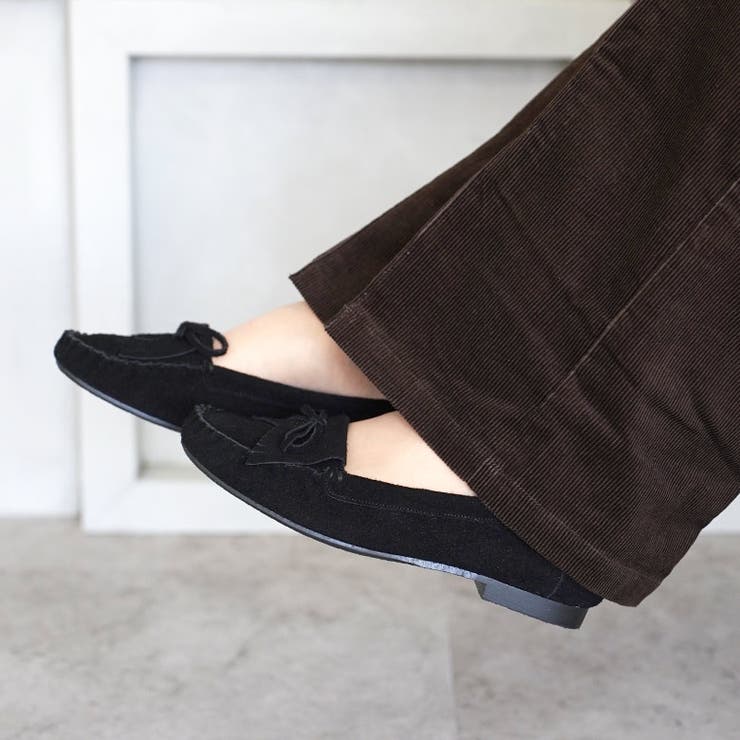 日本製 本革 モカシンシューズ 柔らかい ローヒール ぺたんこ フリンジ | SHOE FANTASY | 詳細画像20 