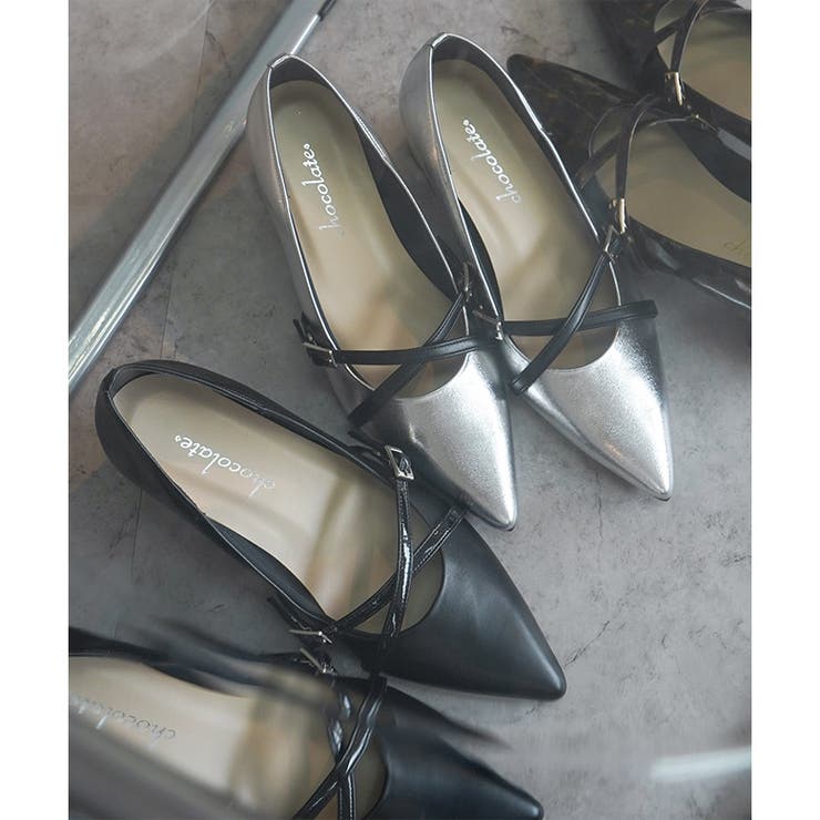 日本製 ポインテッドトゥ クロスベルト レインパンプス 晴雨兼用 | SHOE FANTASY | 詳細画像26 