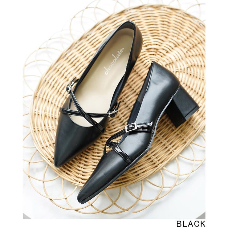日本製 ポインテッドトゥ クロスベルト レインパンプス 晴雨兼用 | SHOE FANTASY | 詳細画像28 