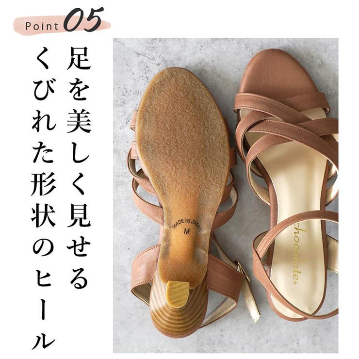 日本製 キャンバス地 クロスベルト ミュールサンダル | SHOE FANTASY | 詳細画像8 