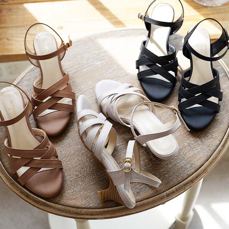 日本製 キャンバス地 クロスベルト ミュールサンダル | SHOE FANTASY | 詳細画像14 