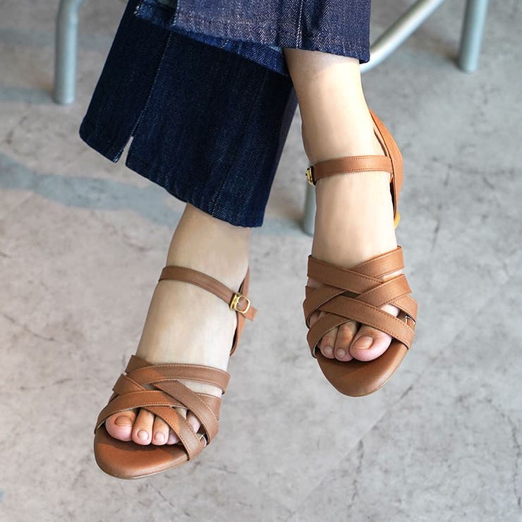 日本製 キャンバス地 クロスベルト ミュールサンダル | SHOE FANTASY | 詳細画像28 