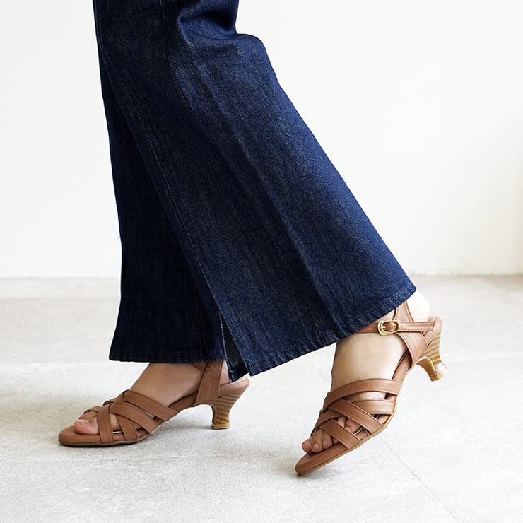 日本製 キャンバス地 クロスベルト ミュールサンダル | SHOE FANTASY | 詳細画像33 