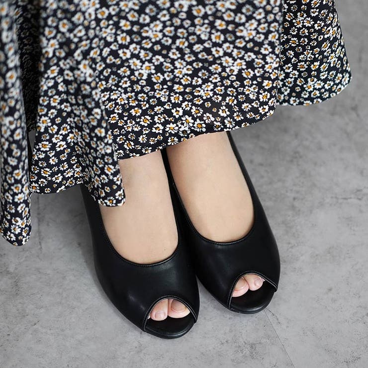 オープントゥパンプス カラバリ豊富 ウエッジソール | SHOE FANTASY | 詳細画像15 