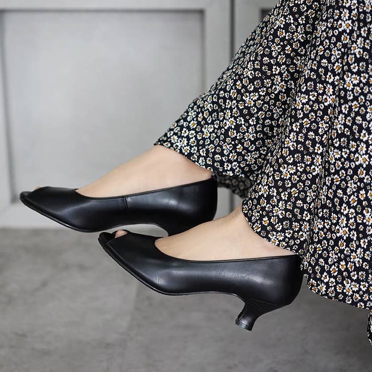 オープントゥパンプス カラバリ豊富 ウエッジソール | SHOE FANTASY | 詳細画像14 