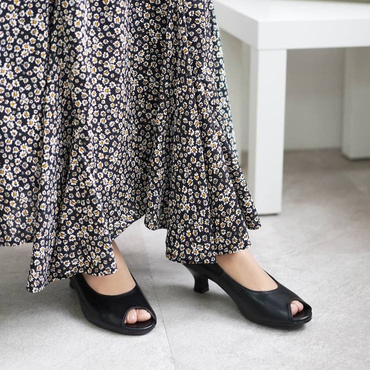 オープントゥパンプス カラバリ豊富 ウエッジソール | SHOE FANTASY | 詳細画像13 