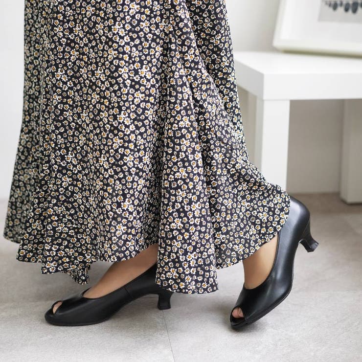 オープントゥパンプス カラバリ豊富 ウエッジソール | SHOE FANTASY | 詳細画像12 