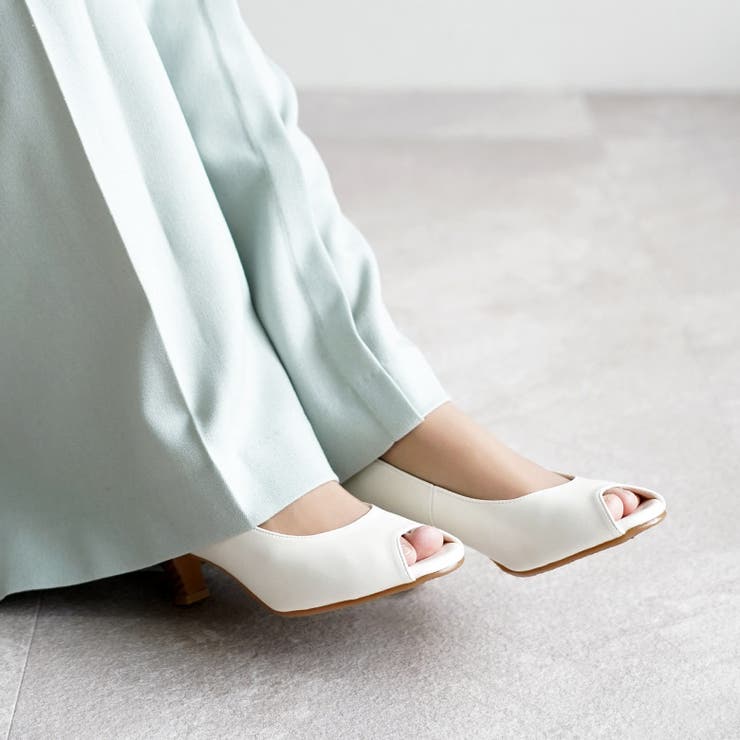 オープントゥパンプス カラバリ豊富 ウエッジソール | SHOE FANTASY | 詳細画像21 