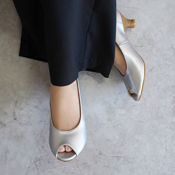 オープントゥパンプス カラバリ豊富 ウエッジソール | SHOE FANTASY | 詳細画像31 