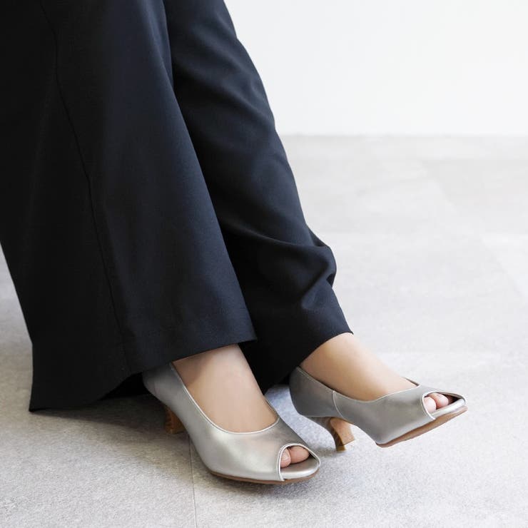 オープントゥパンプス カラバリ豊富 ウエッジソール | SHOE FANTASY | 詳細画像26 