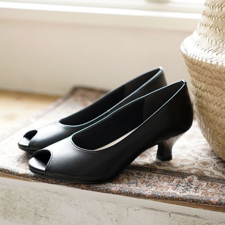 オープントゥパンプス カラバリ豊富 ウエッジソール | SHOE FANTASY | 詳細画像9 