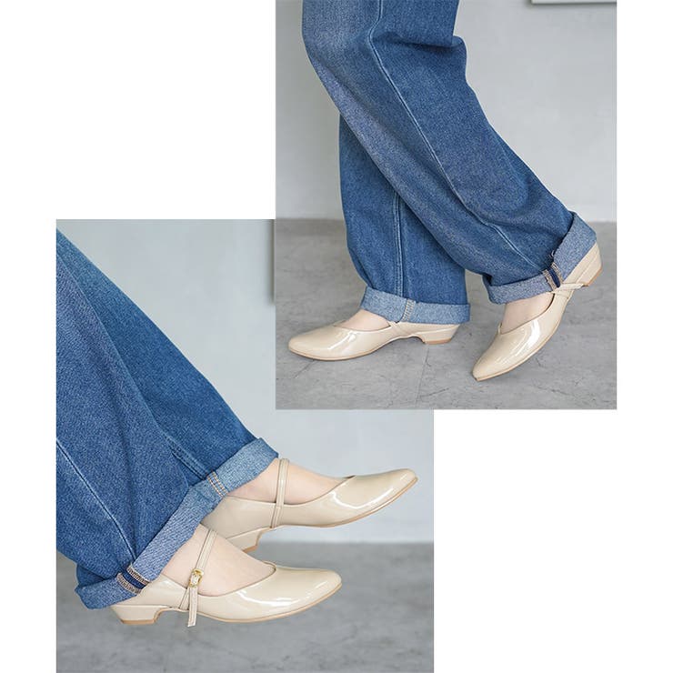 日本製 アーモンドトゥ ストラップ レインパンプス 晴雨兼用 | SHOE FANTASY | 詳細画像31 