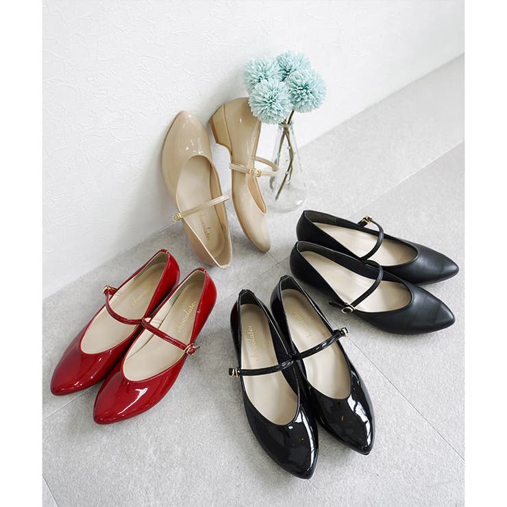 日本製 アーモンドトゥ ストラップ レインパンプス 晴雨兼用 | SHOE FANTASY | 詳細画像37 
