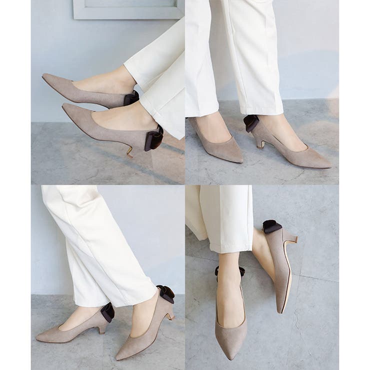 日本製 バックリボン スエード パンプス 晴雨兼用 レイン | SHOE FANTASY | 詳細画像18 