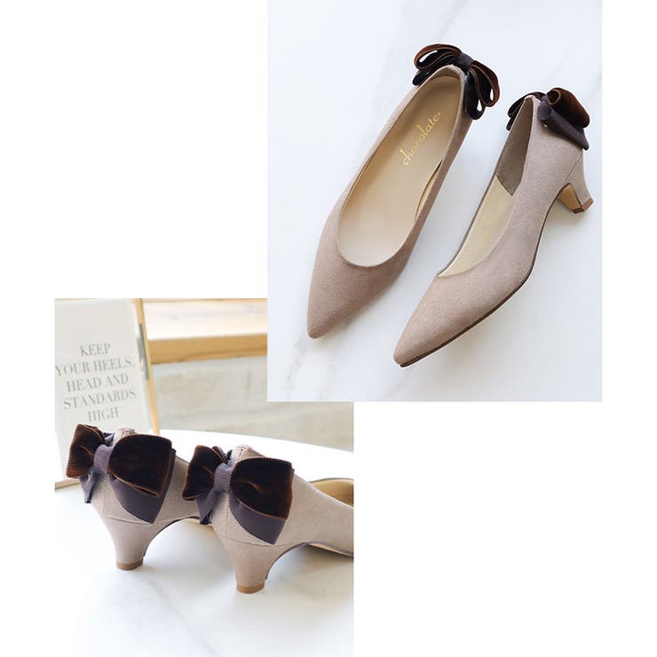 日本製 バックリボン スエード パンプス 晴雨兼用 レイン | SHOE FANTASY | 詳細画像19 