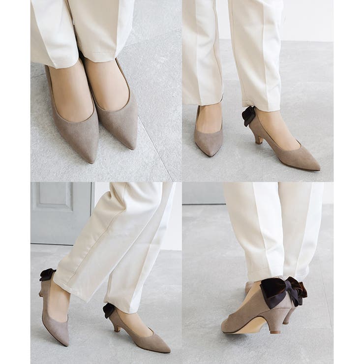 日本製 バックリボン スエード パンプス 晴雨兼用 レイン | SHOE FANTASY | 詳細画像20 