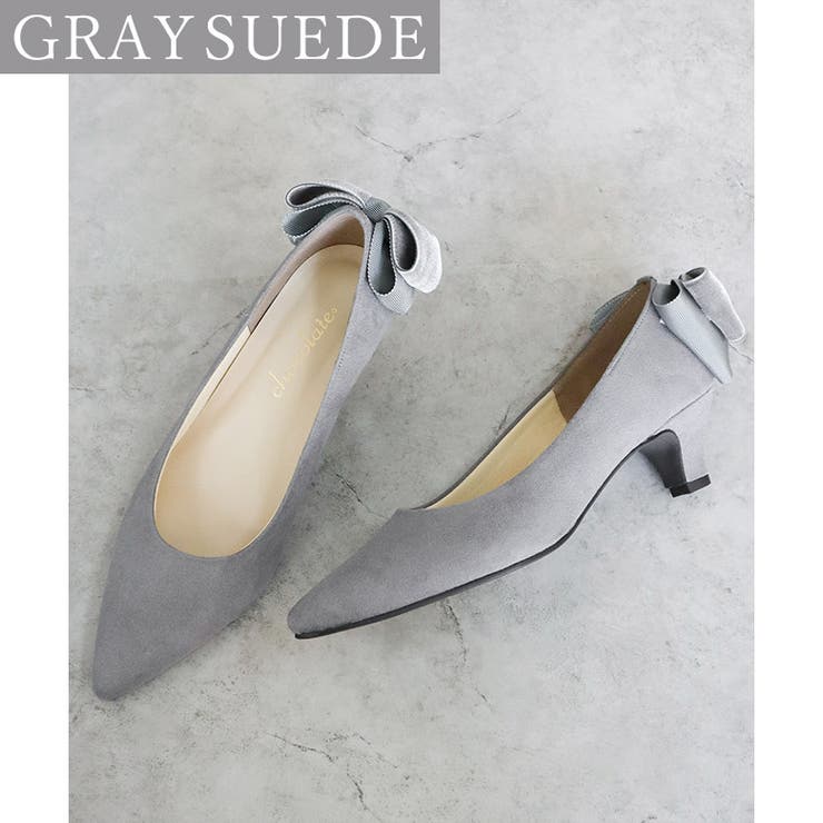 日本製 バックリボン スエード パンプス 晴雨兼用 レイン | SHOE FANTASY | 詳細画像21 