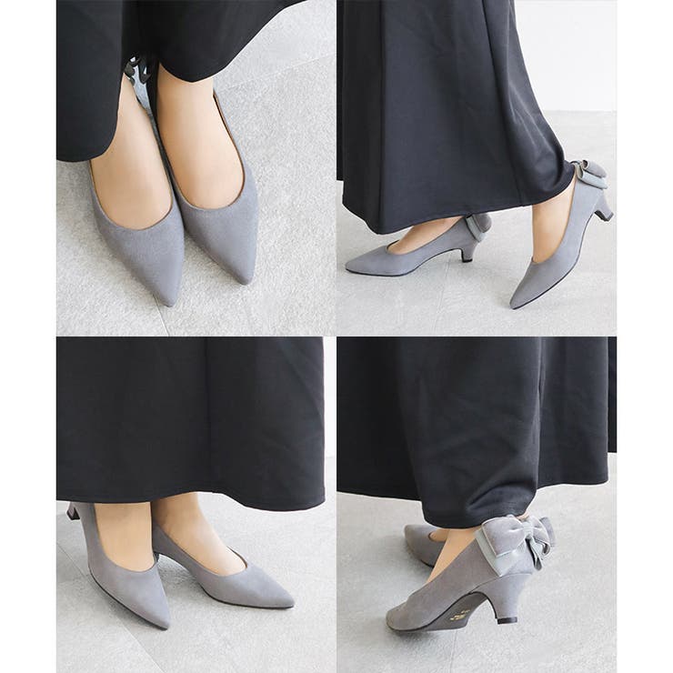 日本製 バックリボン スエード パンプス 晴雨兼用 レイン | SHOE FANTASY | 詳細画像26 