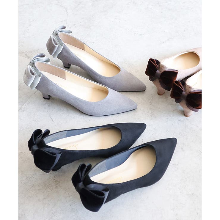 日本製 バックリボン スエード パンプス 晴雨兼用 レイン | SHOE FANTASY | 詳細画像28 