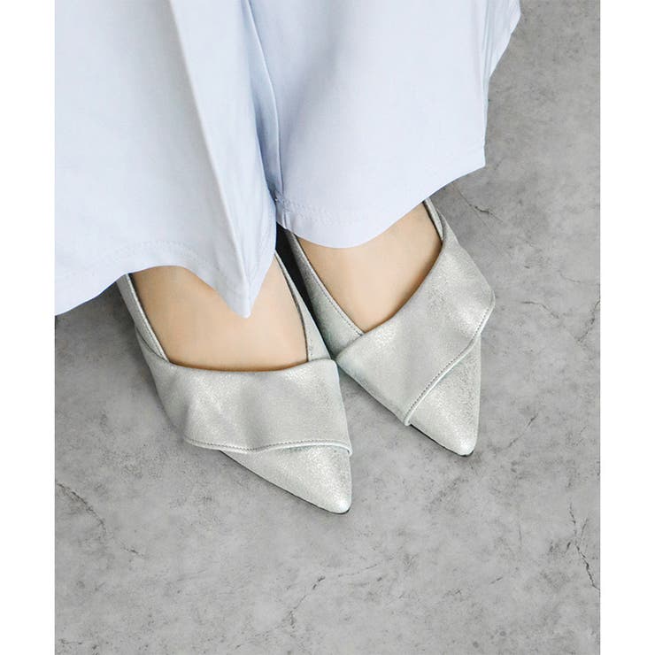 日本製 ポインテッドトゥ ラッフルフリル パンプス | SHOE FANTASY | 詳細画像27 