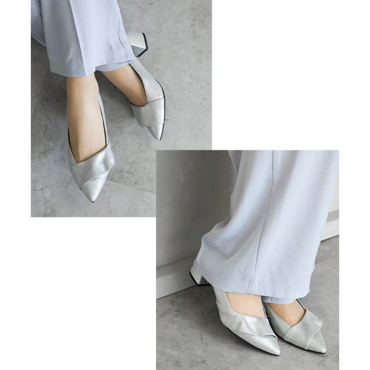 日本製 ポインテッドトゥ ラッフルフリル パンプス | SHOE FANTASY | 詳細画像28 