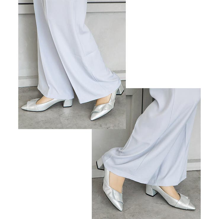 日本製 ポインテッドトゥ ラッフルフリル パンプス | SHOE FANTASY | 詳細画像29 