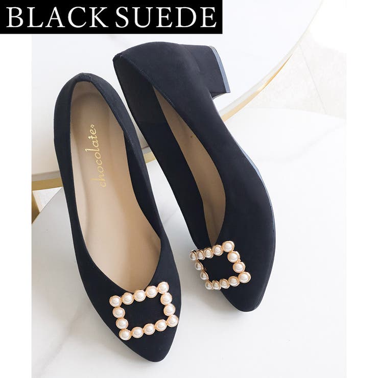 日本製 アーモンドトゥ パールバックル パンプス  | SHOE FANTASY | 詳細画像11 