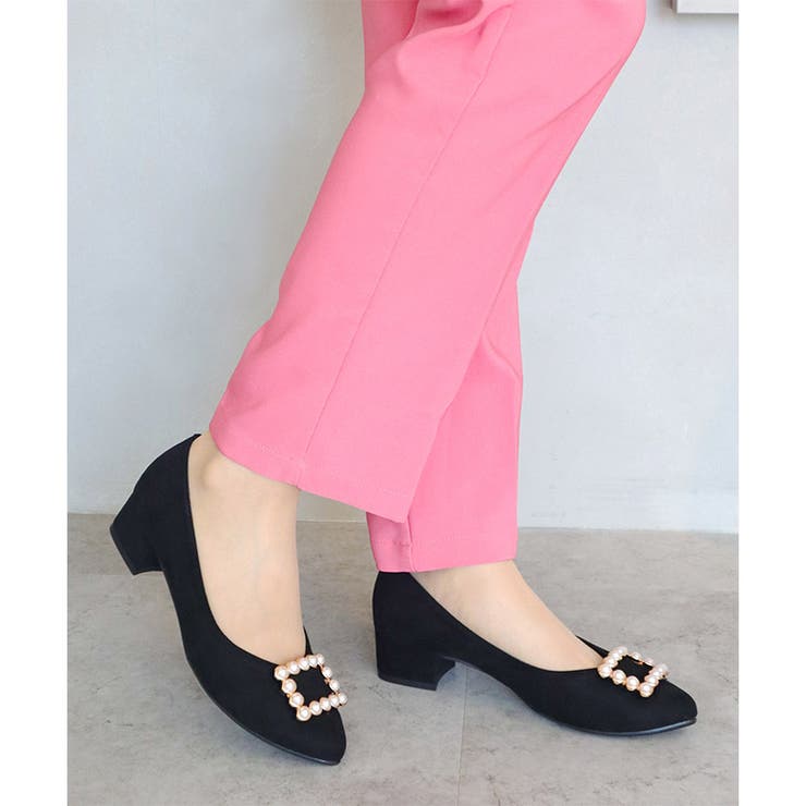 日本製 アーモンドトゥ パールバックル パンプス  | SHOE FANTASY | 詳細画像12 