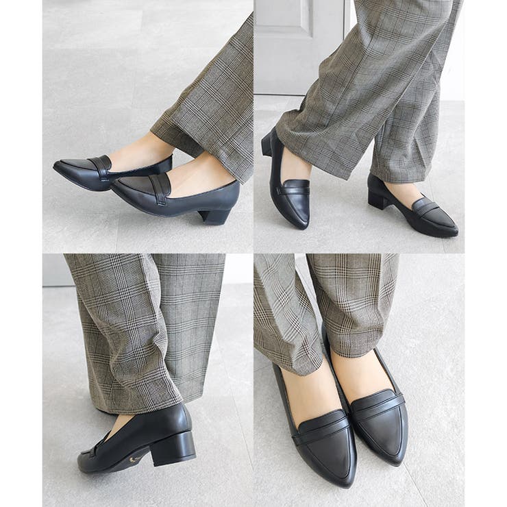 日本製 アーモンドトゥ ローファー パンプス 晴雨兼用 レイン | SHOE FANTASY | 詳細画像18 