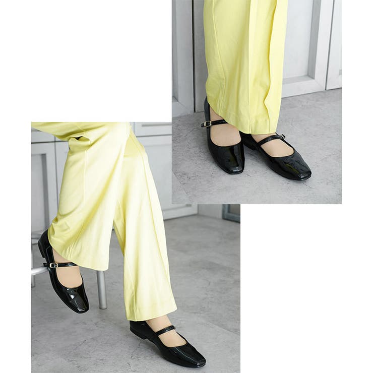 日本製 幅広 ストレッチスクエアパンプス | SHOE FANTASY | 詳細画像12 