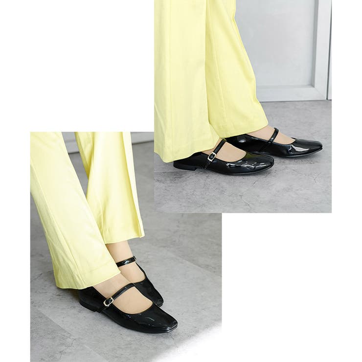 日本製 幅広 ストレッチスクエアパンプス | SHOE FANTASY | 詳細画像13 