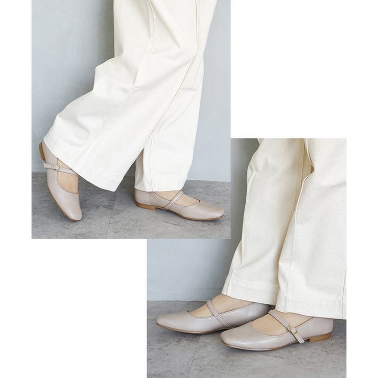 日本製 幅広 ストレッチスクエアパンプス | SHOE FANTASY | 詳細画像20 