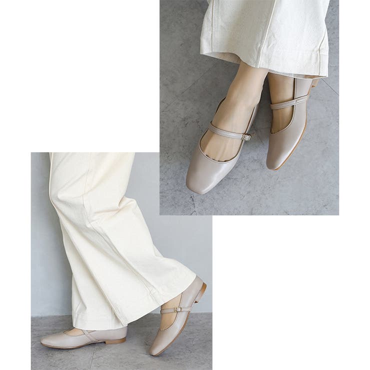 日本製 幅広 ストレッチスクエアパンプス | SHOE FANTASY | 詳細画像21 